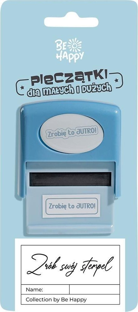 Pieczątka z napisem Zrobię to jutro!