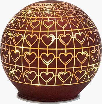 Dekoracja świąteczna Sirius Sirius Frida Glaskugle - Bordeaux - Ø 12 cm