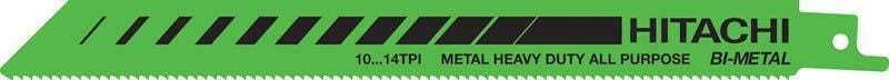 Hitachi Brzeszczoty do piły szablowej BiM 305mm TPI10-14, opk.5szt. /RD70B/ - HI-752023