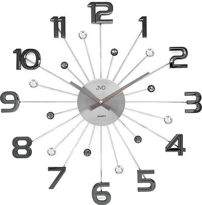 JVD Zegar ścienny JVD HT109.3 z kryształkami, średnica 49 cm uniwersalny
