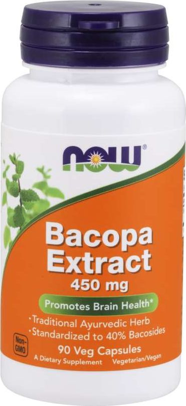 NOW Foods Now Foods - Ekstrakt z Bakopy, 450mg, 90 vkaps
