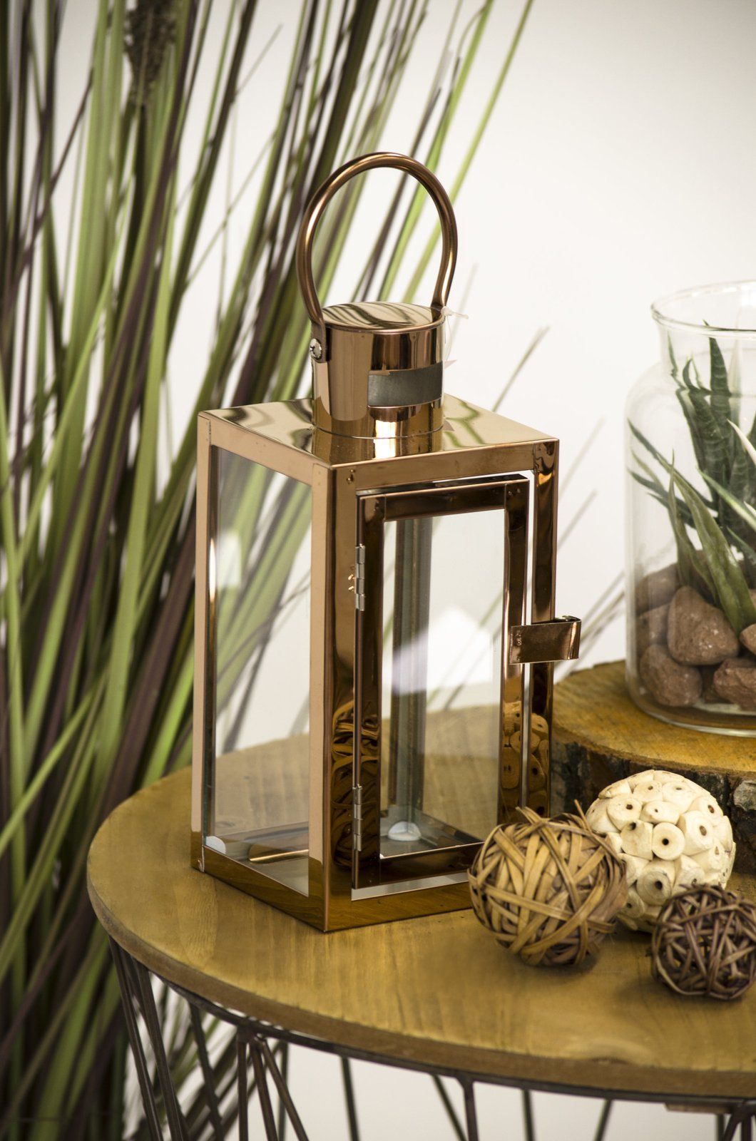 Tajemniczy ogród Latarnia Barcelona na świece S srebrna () - 1184-uniw