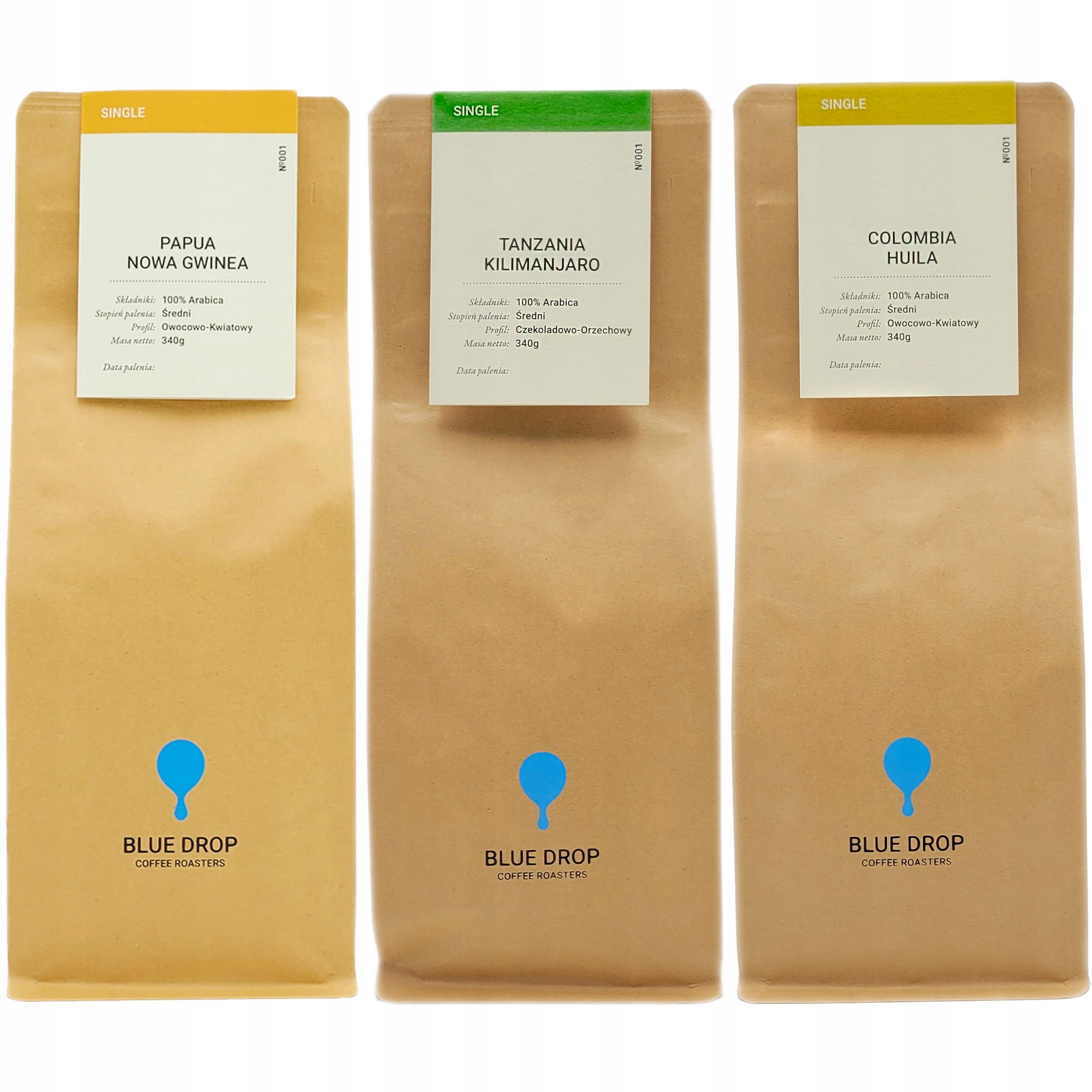 Kawa specialty Arabika świeżo palona MIX 3x340g