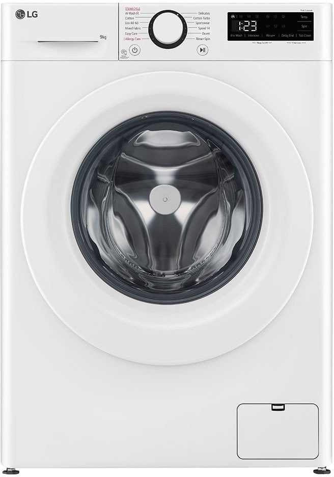 Pralka LG F2WR509SWW Washing machine, A, Front loading, Washing capacity 9 kg, Depth 47.5 cm, 1160 RPM, White