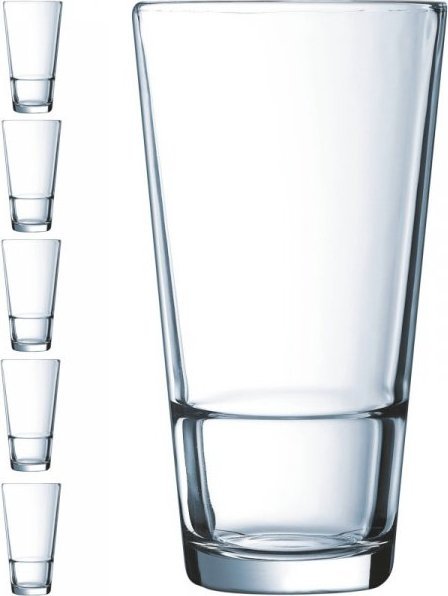 Arcoroc Szklanka wysoka Arcoroc STACK UP 470 ml zestaw 6 szt. - Hendi H5641