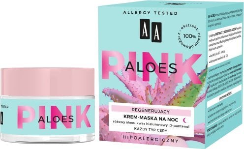 Oceanic AA Pink Aloes Regenerujący Krem-maska na noc do każdego rodzaju cery 50ml