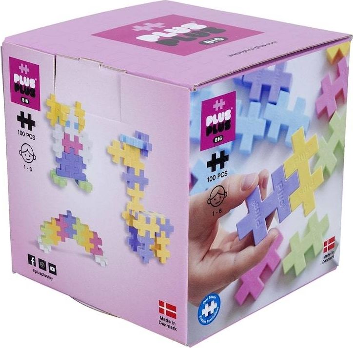 Plus Plus Klocki Plus Plus Big Pastel 100 el.