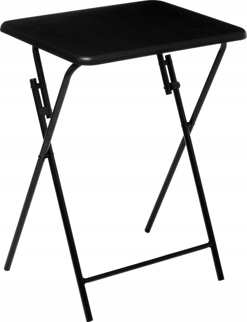 Atmosphera Składany stolik, 48 x 38 cm, metalowa konstrukcja, czarny