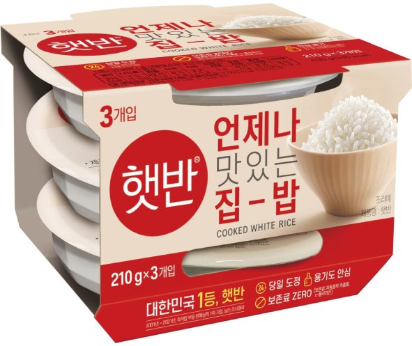 Ryż gotowy Hetban, biały kleisty 3 x 210g - CJ Cheiljedang