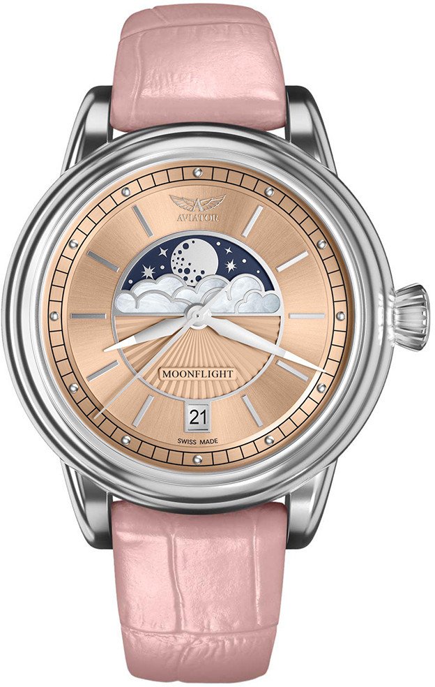 Zegarek damski Aviator V.1.33.0.259.4.PM różowy