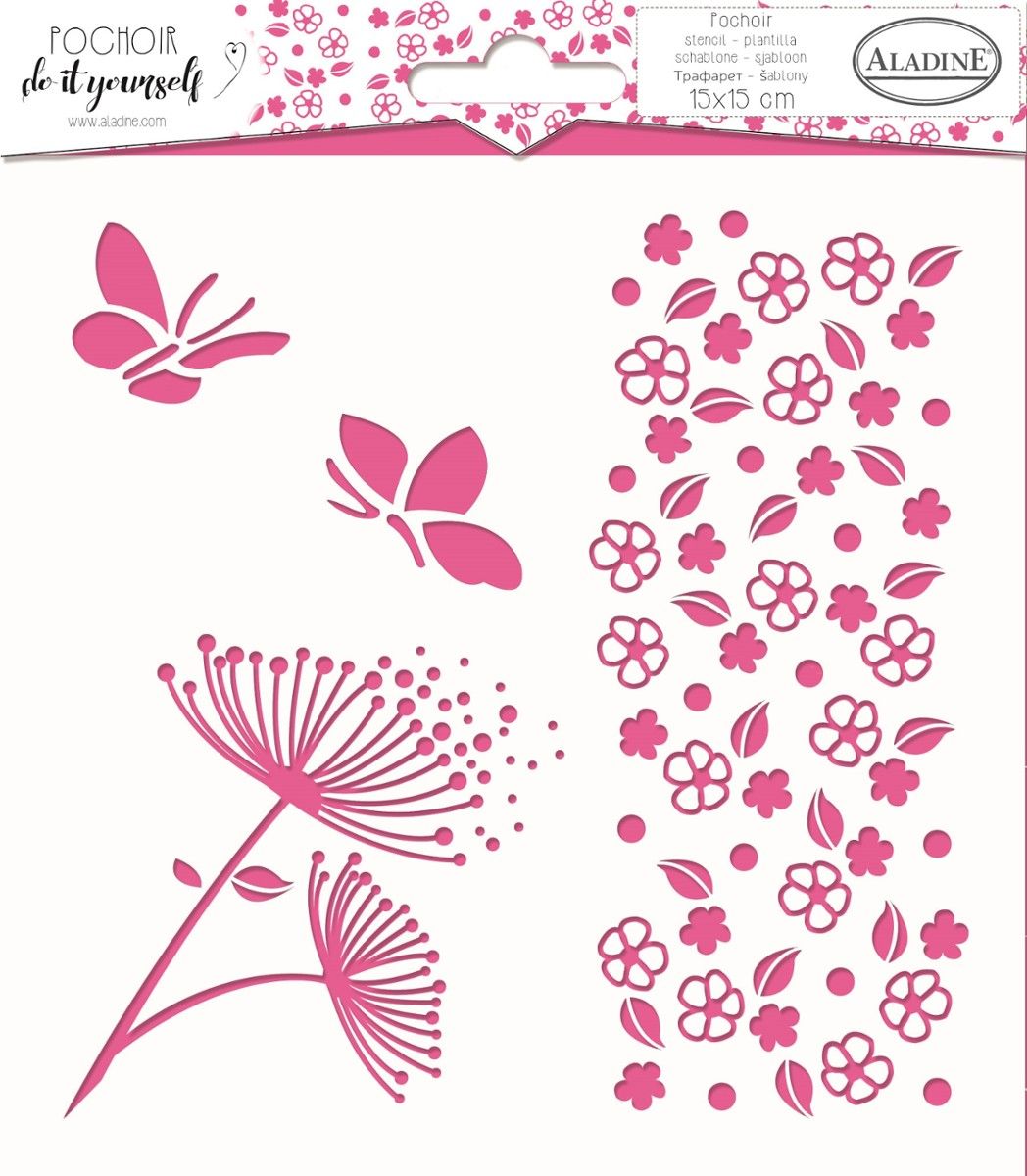 Aladine Szablon 15x15cm Natura