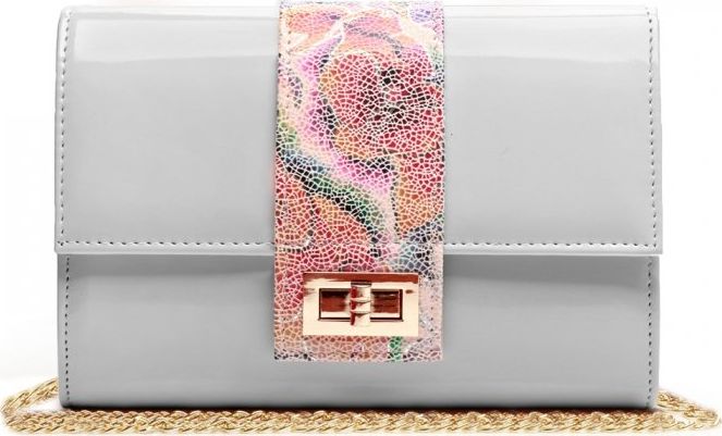 Solome SZARA KOPERTÓWKA TOREBKA WIZYTOWA M2 SOLOME