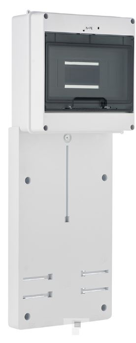 Elektro-Plast Tablica licznikowa 3-fazowa z miejscem na zabezpieczenia 9xS z szybą (0114-00)