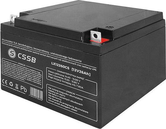 CSSB Akumulator żelowy 12V 26Ah