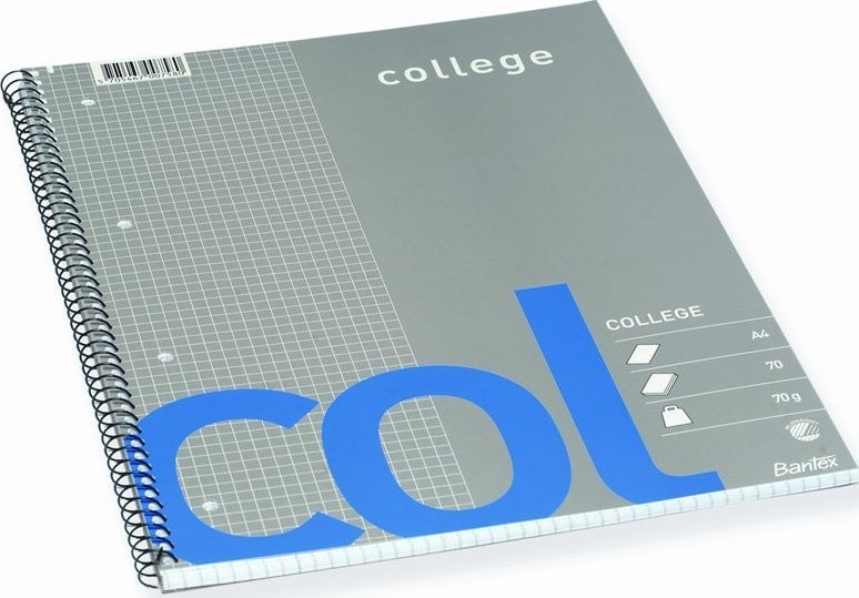 Bantex Bantex Col, Image, Blue, Grey, A4+, 70 sheets, Semi-glossy, Squared paper