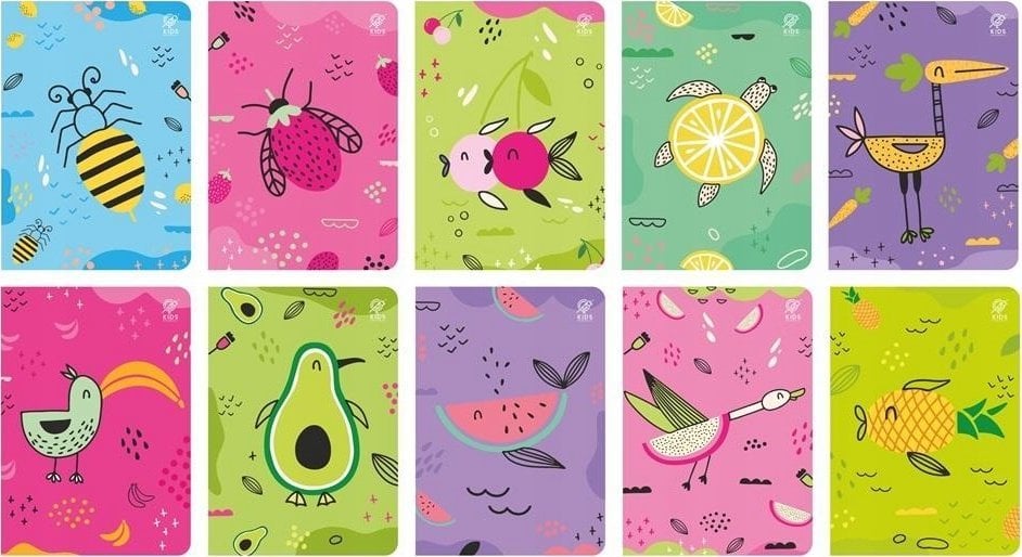 Elanders ZESZYT A5/32 = TRZY KOL FRUITS 10SZ