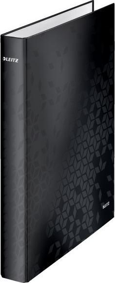 Segregator Leitz Segregator ringowy WOW Leitz A4 4DR/25mm, czarny 42420095