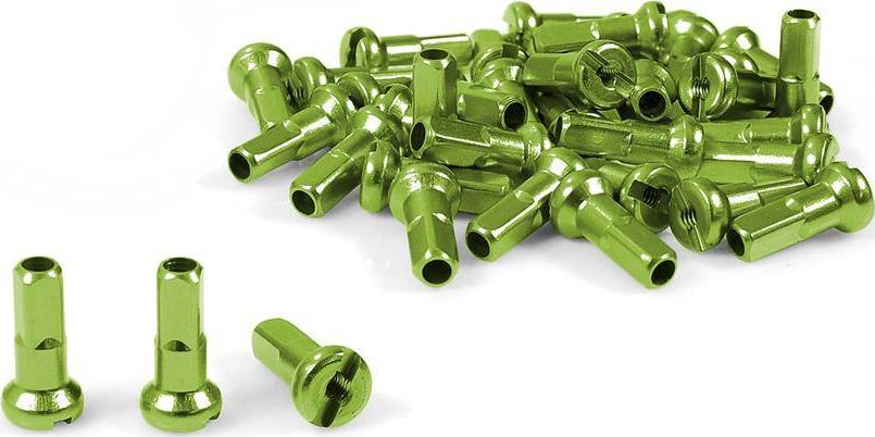 Cn Spoke Nypel aluminiowy marki CN Spoke AN12 długość 12mm, zielony