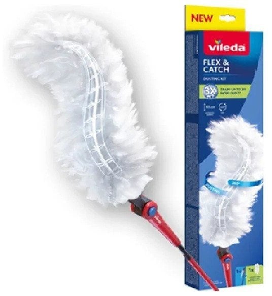 Vileda Miotełka do kurzu z długą rączką + wkład Flex & Catch