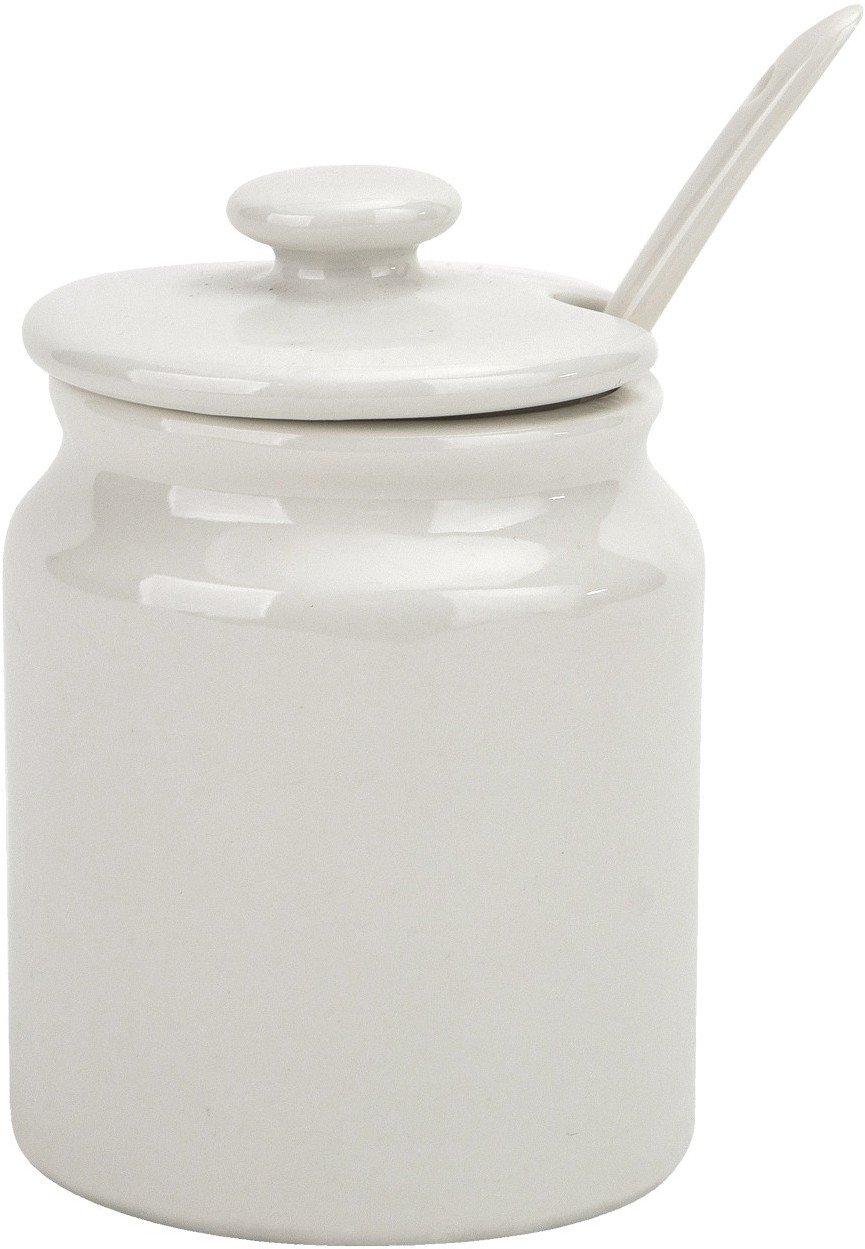 Cukierniczka porcelanowa 180 ml z łyżką i pokrywką