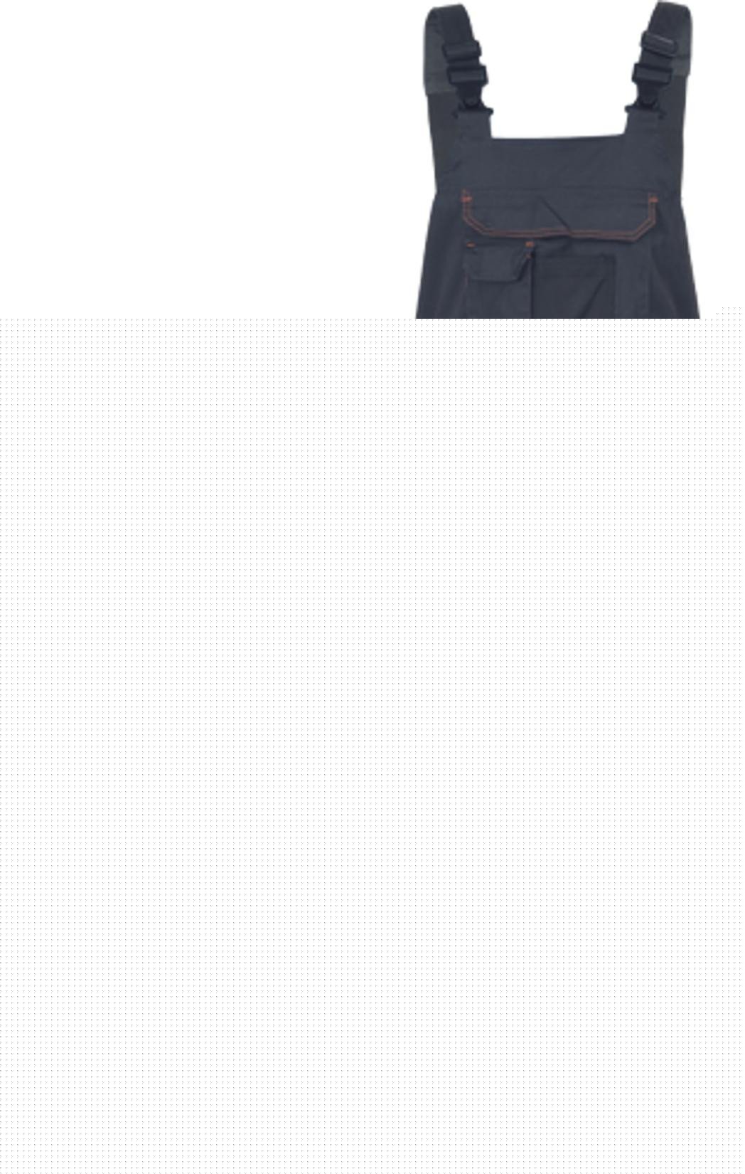 EMERTON STRETCH - emerton stretch ogrodniczki OXFORD 600D na kolanach wkładki nakolannikowe odblaski 65 % poliester 32 % - szary/pomarańczowy 60