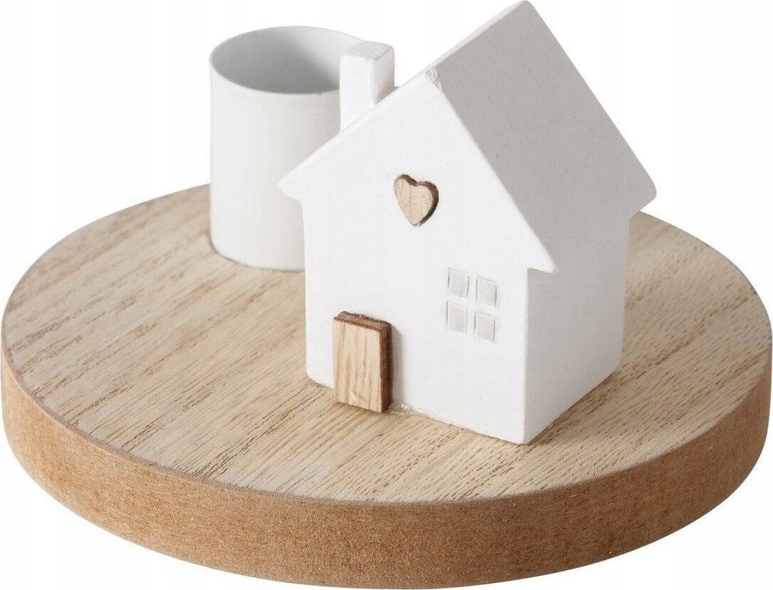 Boltze Świecznik z domkiem na podstawce DOMICIL, wys. 6,5 cm