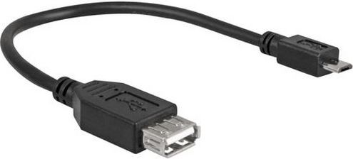 Kabel USB Goobay USB-A - microUSB Czarny (95194)