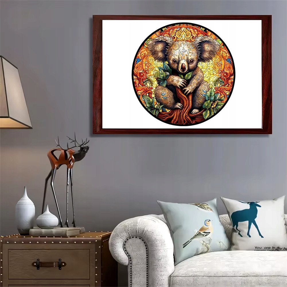 Puzzle Drewniane Wooden A3 dla dzieci i dorosłych 180 el. Miś Koala