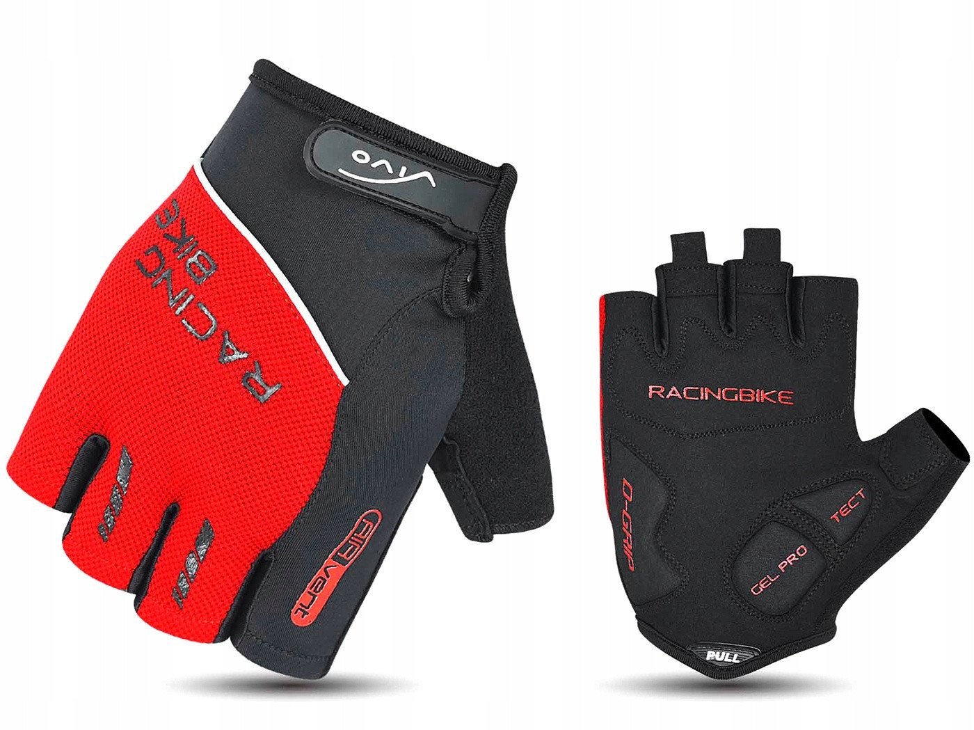 Rękawiczki rowerowe Verso SB-01-8041-A czerwone L