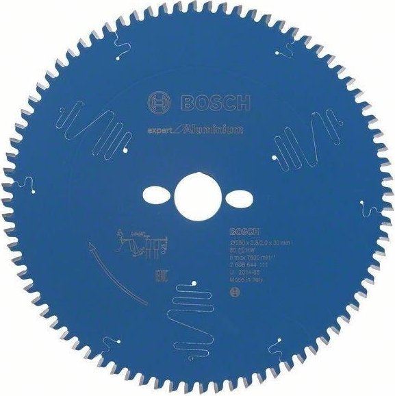 Bosch Bosch circular saw blade Expert for Aluminum, 250mm, 80Z (bore 30mm)