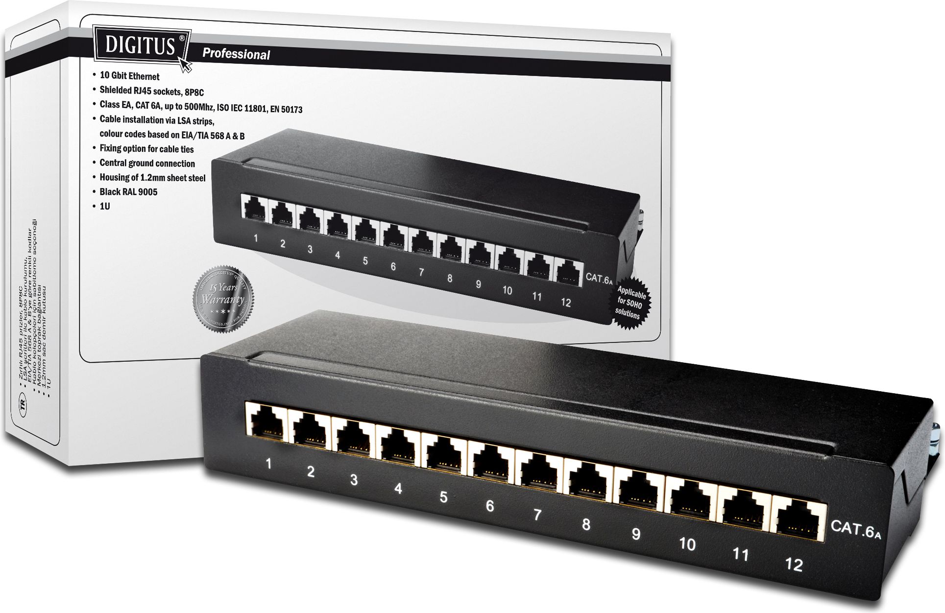 Digitus Patch panel, CAT 6A (DN-91612SD-EA)
