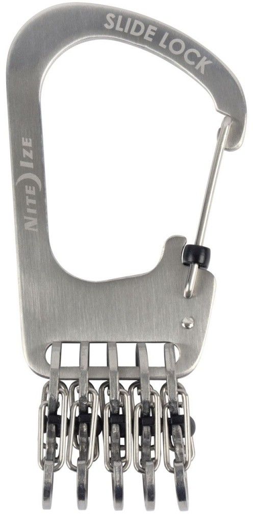 Nite Ize SlideLock stal nierdzewna + 5x micro karabińczyk (KCK-11-R3)