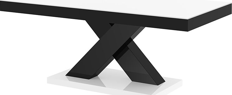 Elior Praktyczny ławostół czarno - biały połysk - Canelo 3X