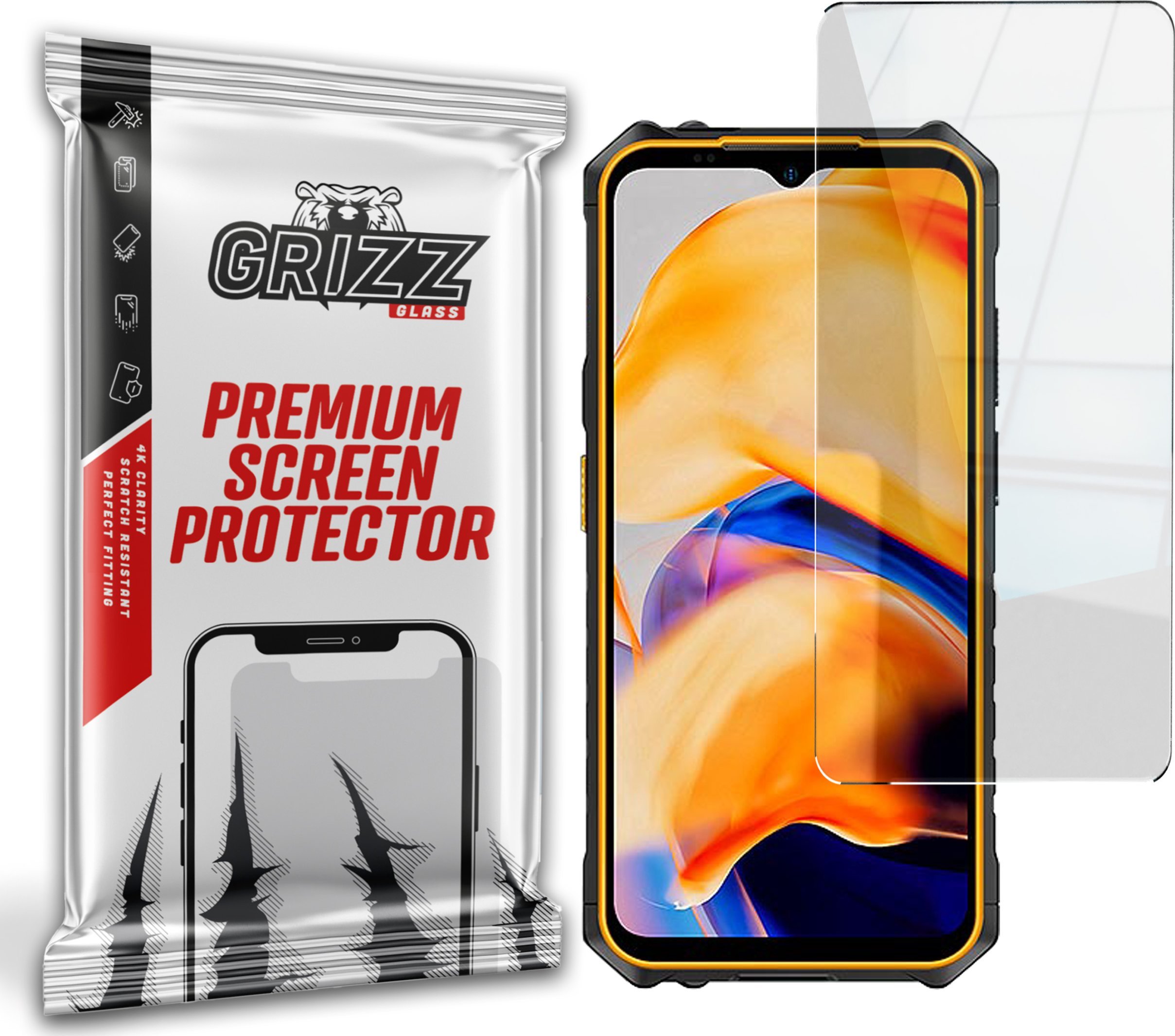 GrizzGlass Szkło hybrydowe GrizzGlass HybridGlass do Ulefone Armor X13