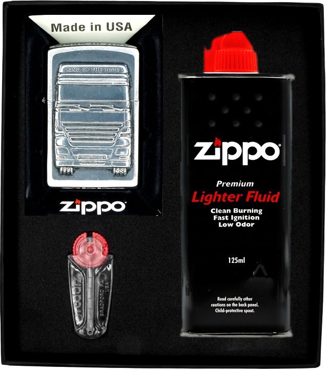 Zestaw ZIPPO Zapalniczka KING OF THE ROAD Prezentowy No1