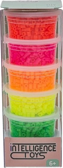 Koraliki Do Prasowania 3000szt, Prasowanki, Do Prasowanek, 6 Kolorów, Zapas - FLUORESCENCYJNE MIX Kolorów