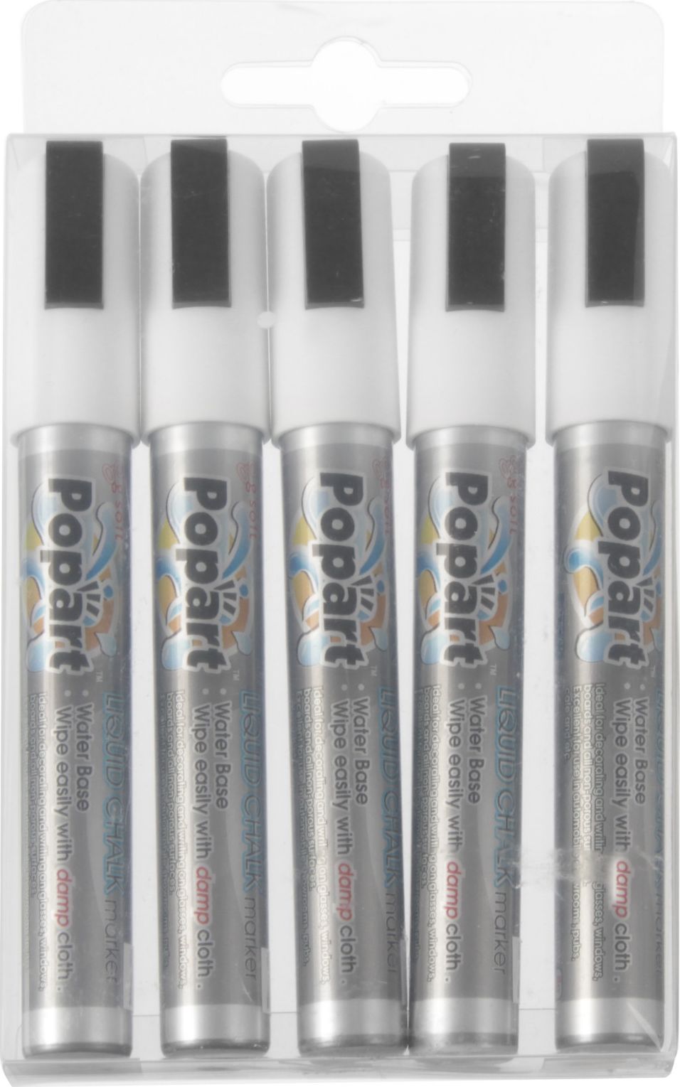 Hendi Markery do tablicy końcówka 2-6mm białe zestaw 5szt. - Hendi 664209 Markery do tablicy końcówka 2-6mm białe zestaw 5szt. - Hendi 664209