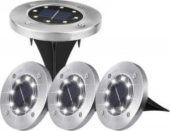 Lampa solarna ogrodowa LED najazdowa gruntowa 12szt