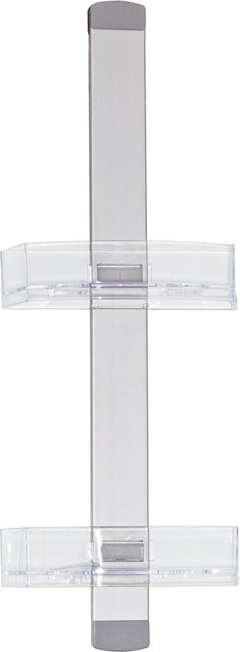 Sepio Półka łazienkowa zawieszana na kabinę prysznicową wytrzymała stabilna clear