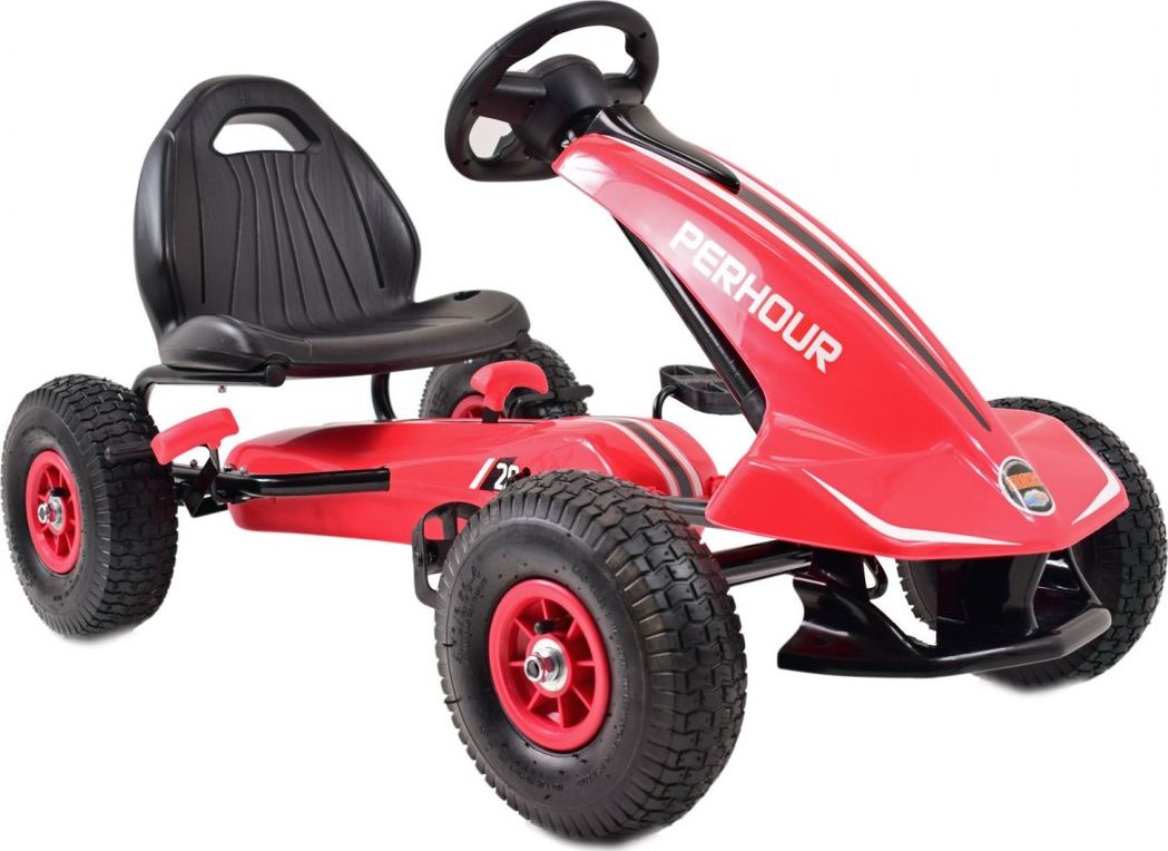 Super-Toys Gokart Na Pedały Koła Pompowane Hamulce/g203