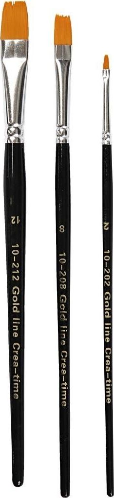 Creativ Company Pędzle Płaskie Syntetyczne 3 rozmiary (100267) - 100267