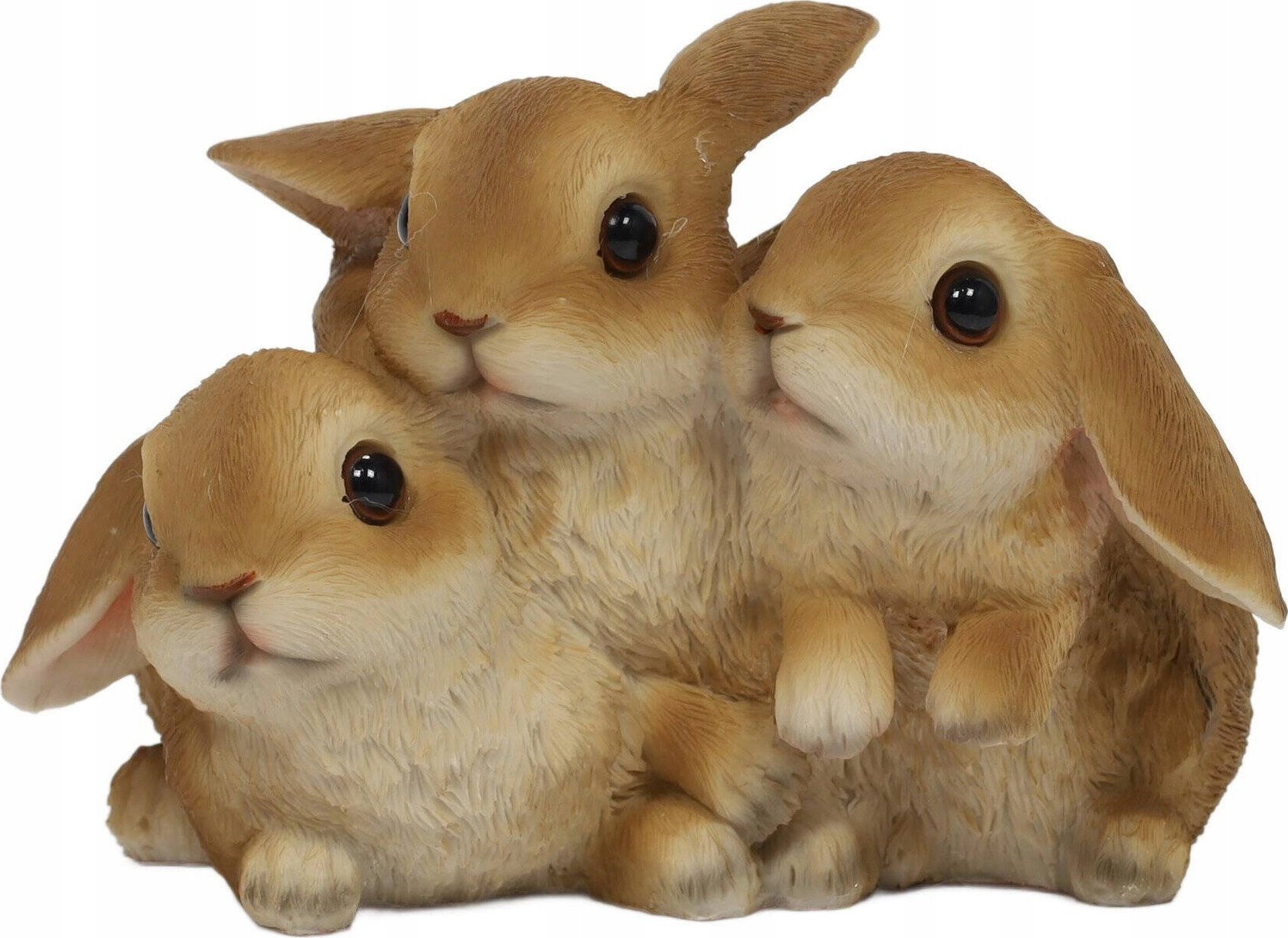 Figurka do ogrodu urocze zajączki, 17 x 12 x 11,5 cm