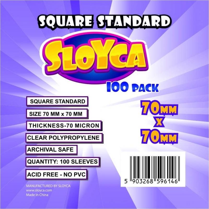 Sloyca Koszulki Square Standard 70x70mm (100szt) SLOYCA