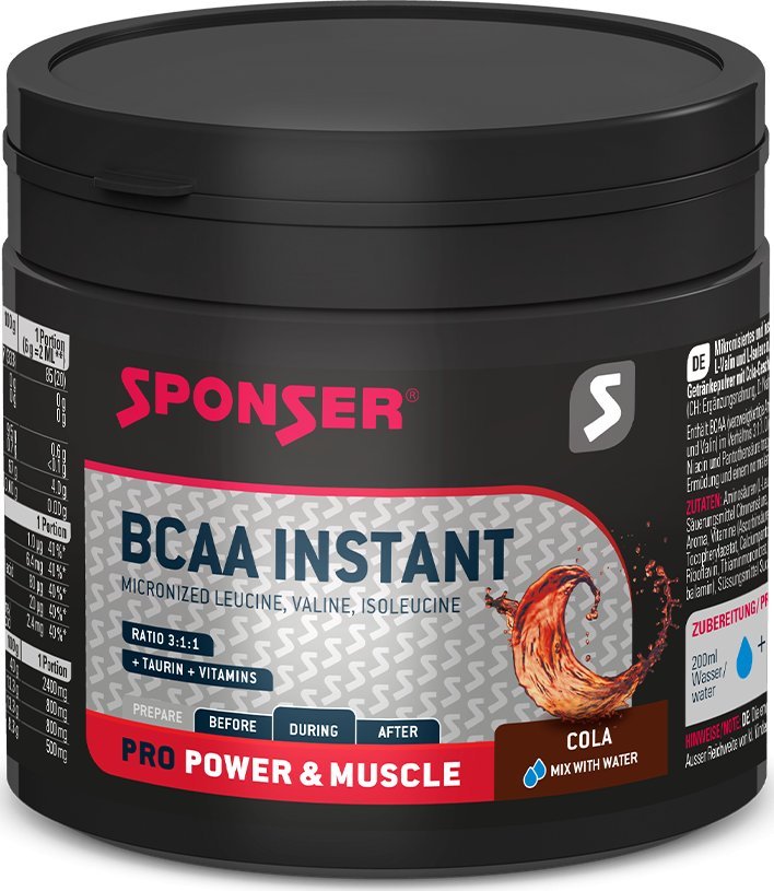 Sponser Aminokwasy SPONSER BCAA INSTANT Cola puszka 200g (NEW)
