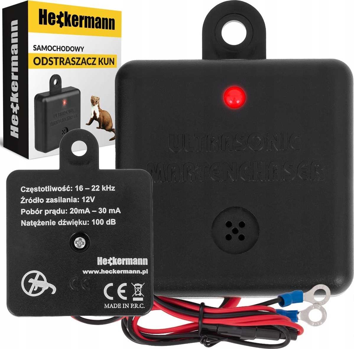 Heckermann Ultradźwiękowy samochodowy odstraszacz kun Heckermann ZN-506