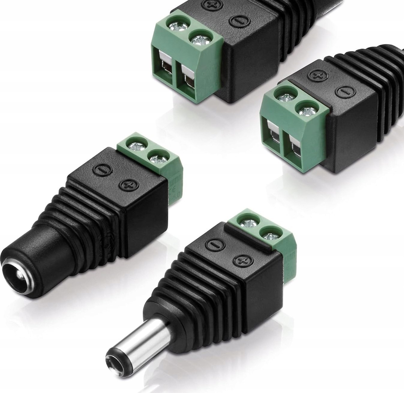 Rejestrator Rosfix KONEKTOR WTYK GNIAZDO CCTV 5,5MM ZŁĄCZE OKRĄGŁE WTYK 5,5MM / 2,1MM GNIAZDO