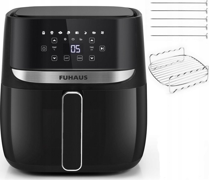 Frytkownica beztłuszczowa Frytownica XXL 6L 1700W Pojemna AIR FRYER Fuhaus
