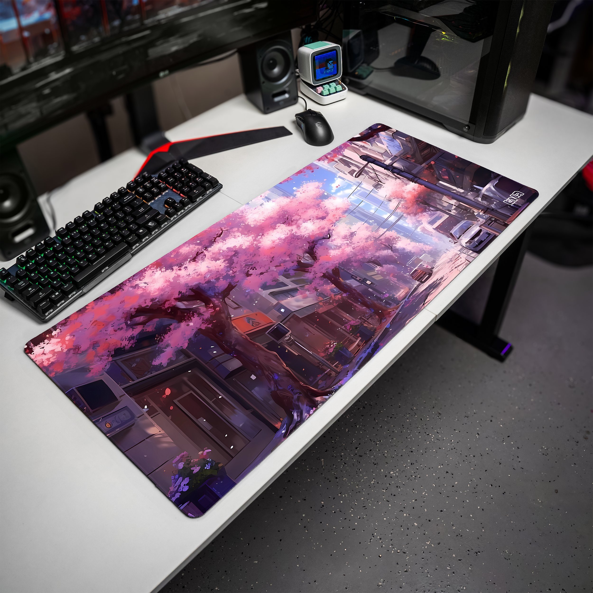 Podkładka Tilt PODKŁADKA POD KLAWIATURĘ Sakura City 90x40 TILT Wytrzymała Dla gracza XXL