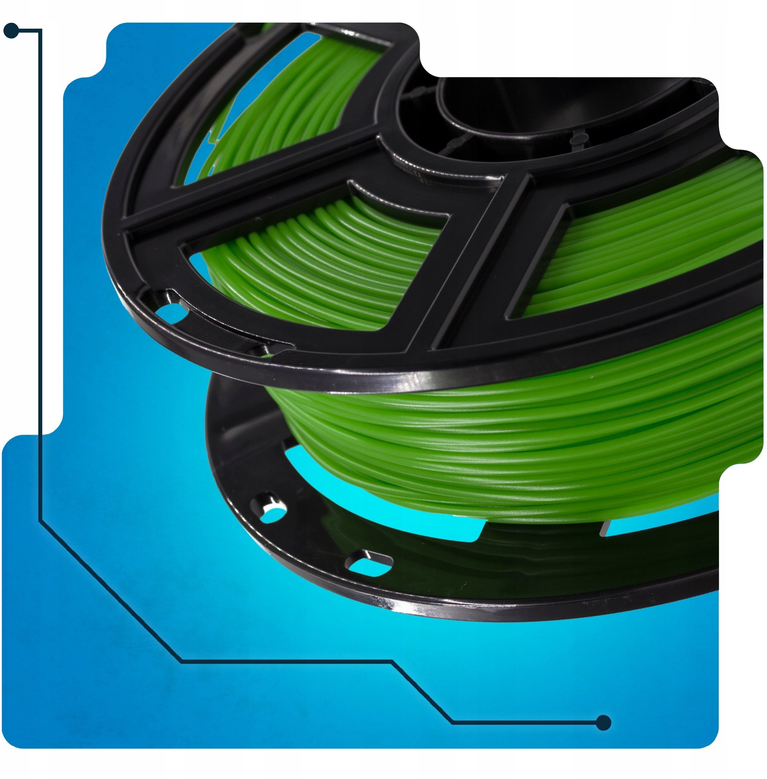 Drukarka 3D Flashforge PLA plastik - 0.5kg - 1.75mm - zielony