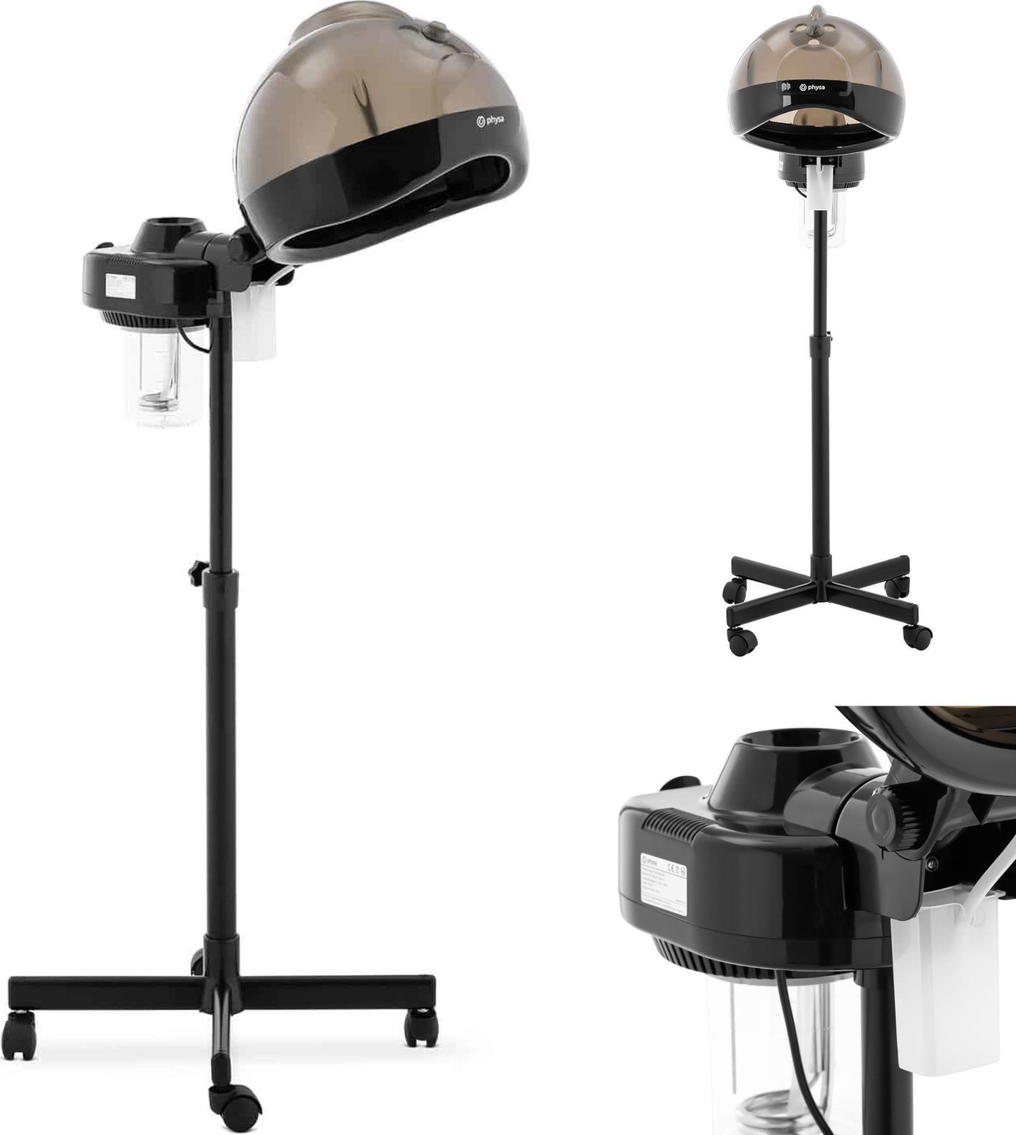 Physa Sauna fryzjerska nawilżacz do pielęgnacji włosów stojący 750 cm3 730 W Sauna fryzjerska nawilżacz do pielęgnacji włosów stojący 750 cm3 730 W